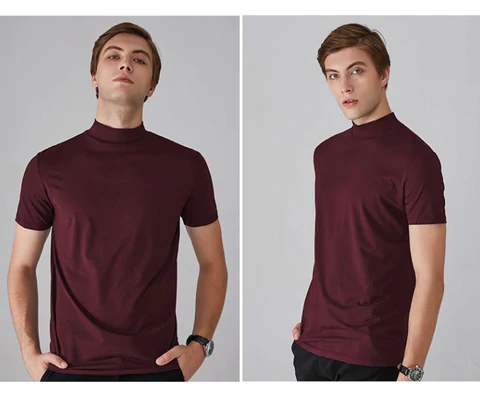 🔈🔈2026 Hot Sale - 56% OFF🎁High Neck Slim Fit T-shirt for Men