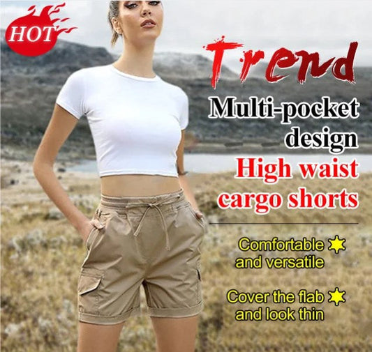 🎁Clearance Sale 49% OFF⏳Popular High Waist Women's Cargo Shorts