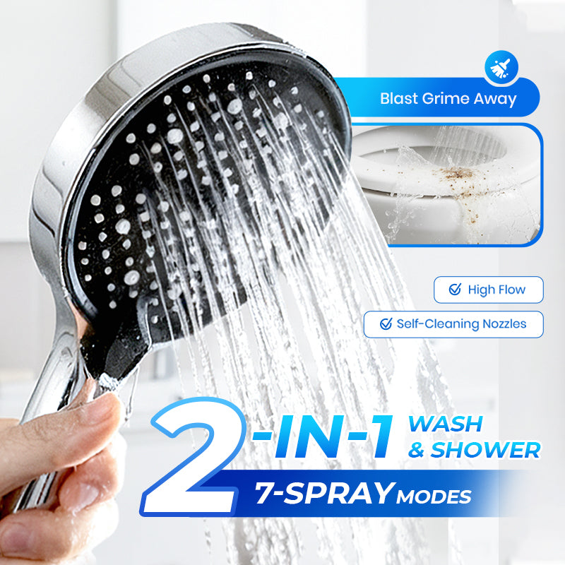 🚿 49% OFF NOW! ✨ High-Pressure Rainfall Shower Head - 360° Adjustable Angle, Easy-Clean Nozzles & Universal Fit for Refreshing Showers 💦📦