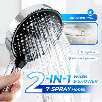 🚿 49% OFF NOW! ✨ High-Pressure Rainfall Shower Head - 360° Adjustable Angle, Easy-Clean Nozzles & Universal Fit for Refreshing Showers 💦📦