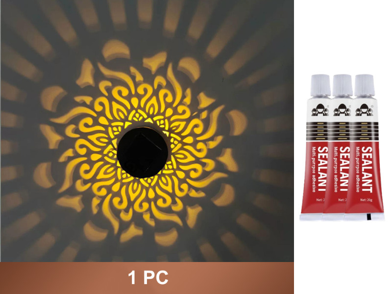 ☀️ Solar Mandala Light for Garden & Patio – 2-in-1 Floor Lamp & Wall Light – Ornamental Light Decoration with Vintage Effect – Rustproof & Durable