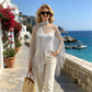 🏆 Last Day Special Price 💲9.99! 💐Summer Metallic Crochet Cover-Up – Lightweight, Flowy & Effortlessly Stylish summer outfit