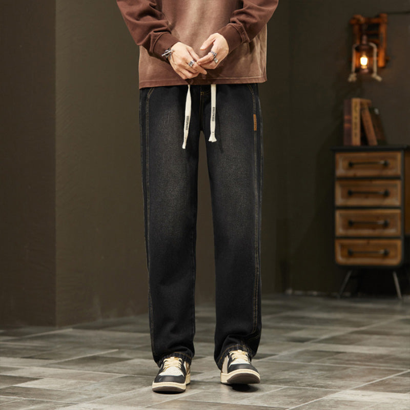 ⏳Time-Limited Special⏰Men's Loose Fit Straight Jeans – Lightweight, Breathable & Versatile – Cool Summer Comfort 🏃‍♂️