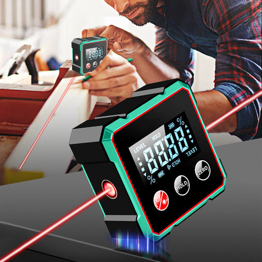 🔥HOT SALE (50% OFF)🔥4-Side Magnetic Digital Angle Gauge with Laser