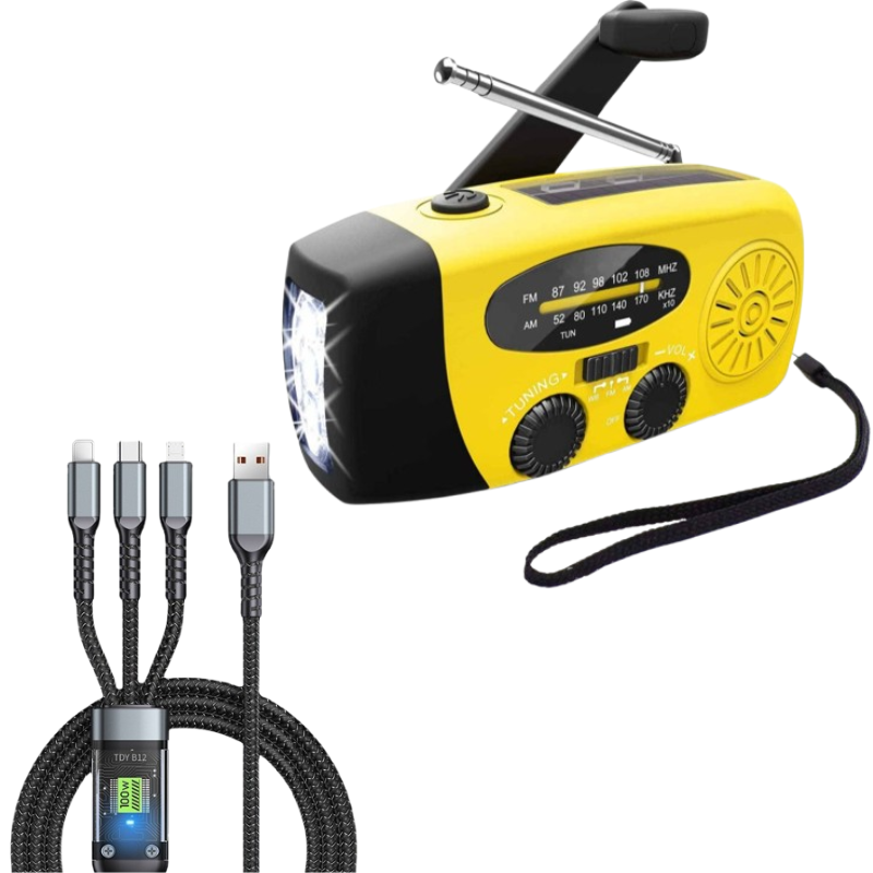 🔥2026 New Arrivals: 50% Off for Limited Time!🔥 Multifunctional Portable Solar Emergency Radio