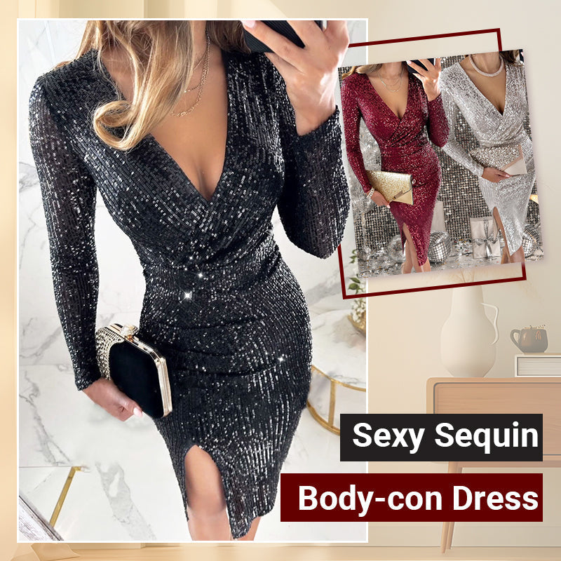 🔥Sexy Sequin Body-con Dress