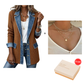 ⌛Limited-time offer-Women’s Elegant Denim Spliced Ribbed Knit Coat