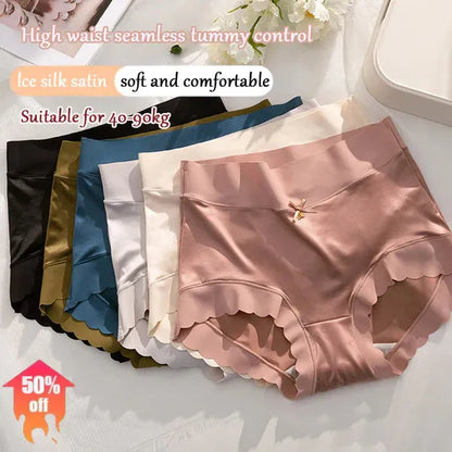 Premium Satin Antibacterial Panties Silky Skin-Loving Comfort • Odor-Control Tech • Moisture-Wicking Magic