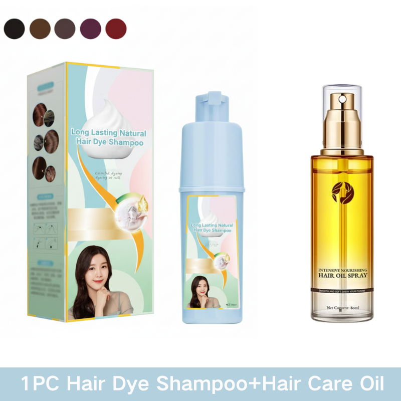 🔥Limited-time offer-Long Lasting Natural Hair Dye Shampoo