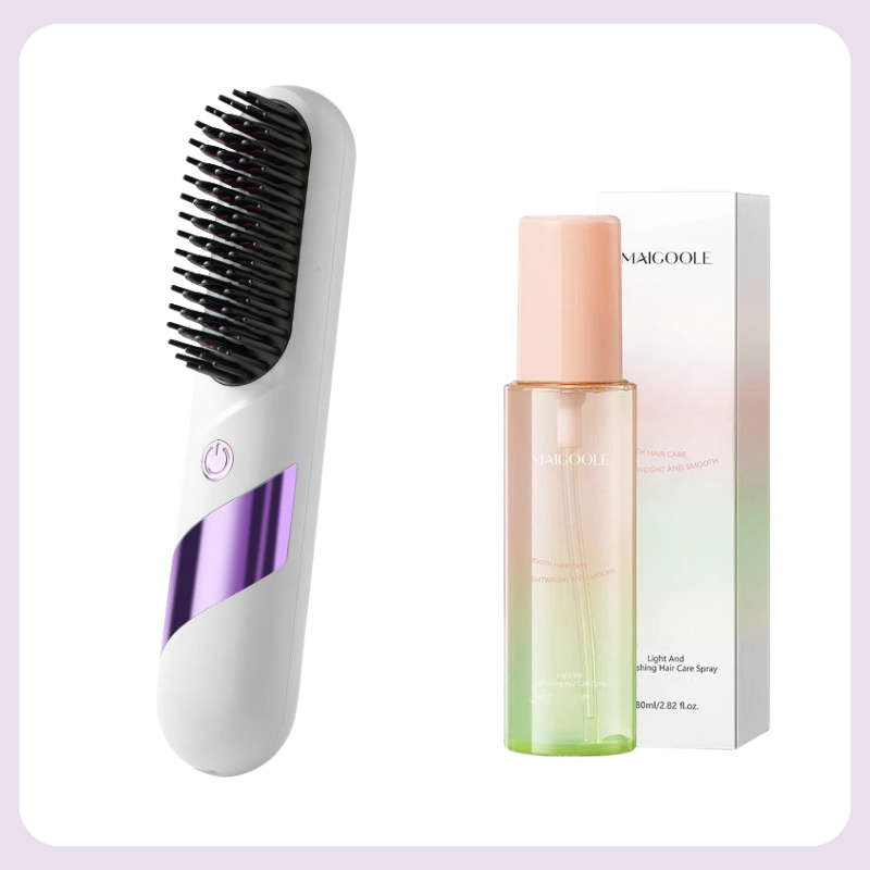 🔥Limited-time offer-Cordless Ceramic Hair Straightener Brush