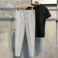 Solid Color Slim Fit Formal Pants