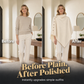Women's Cozy Asymmetrical Poncho with Button Details