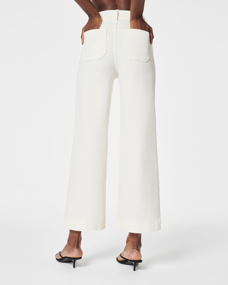 ✨2025 Hot Sale⌛🔥Inventory Clearance! Tummy - Control Cropped Wide - Leg Jeans 🌟