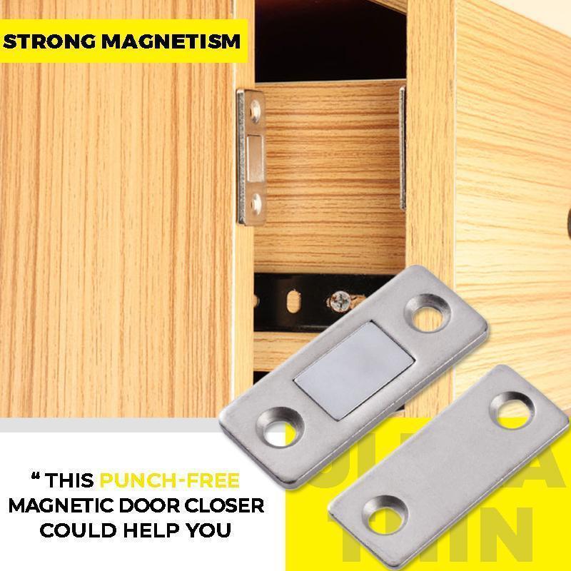 Strong Magnetic Punch-free Ultra-thin Invisible Door Suction