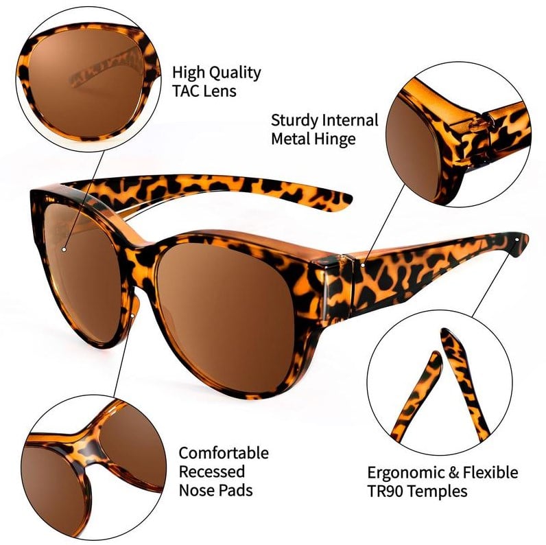 🔥LAST DAY ￡7.99🚀FREE SHIPPING 🕶New Oversized Cat Eye Sunglasses Polarized UV400 Protection