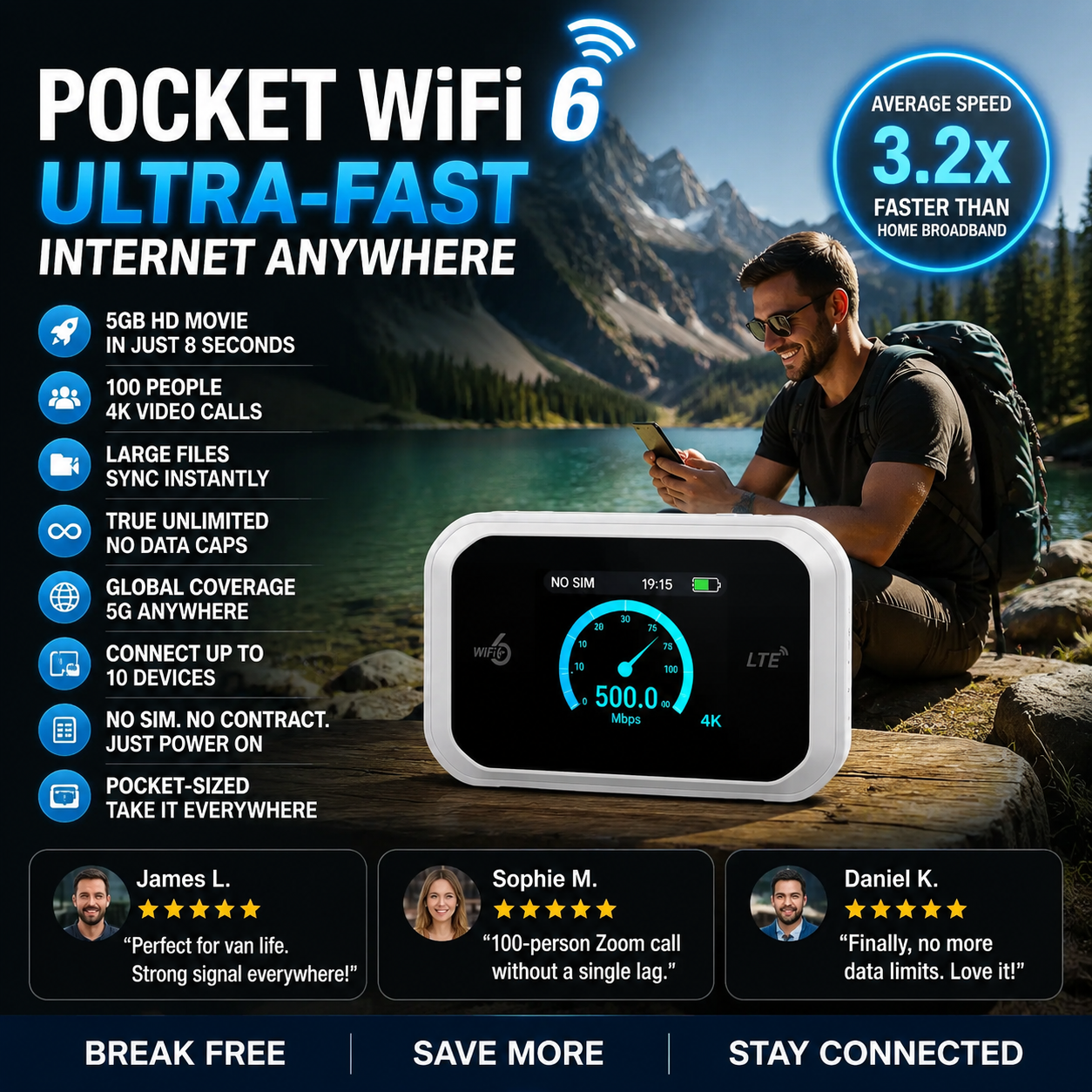 📶Limited-Time Offer- Mobile hotspot with full Wi-Fi coverage
