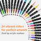 🖊️ 50% OFF NOW! ✨ Dual-Tip Glitter Marker Pen - Vibrant Colors for Art/Journaling/Scrapbooking, Non-Toxic & Quick-Drying 🎨📝