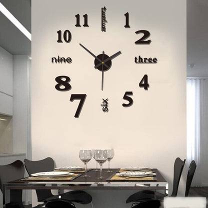 DIY Modern Punch Free Wall Clock