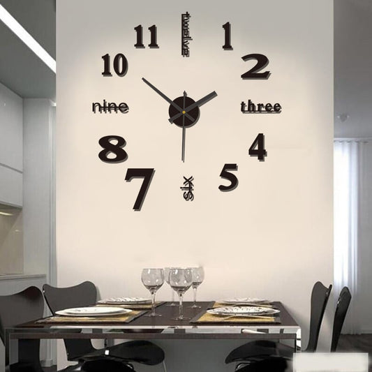 DIY Modern Punch Free Wall Clock