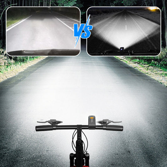 💥 BUY 1 GET 1 FREE! 🚴‍♂️ LED Waterproof Rechargeable Bike Headlight with Clip – Bright & Durable ✨