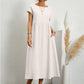 🔥Today 50% Off🔥Fashion Solid Color Cotton Linen Pocket Dress