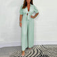 🎉2025 New Products Hot Sale✨Draped pleats x simple solid colours, women's jumpsuit