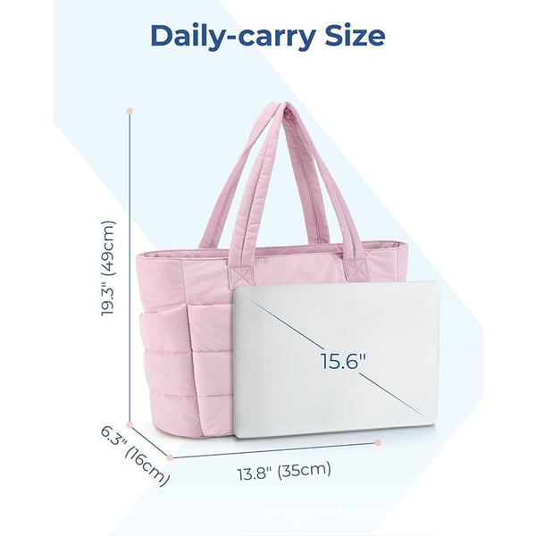 Lightweight Puffy Tote Bag