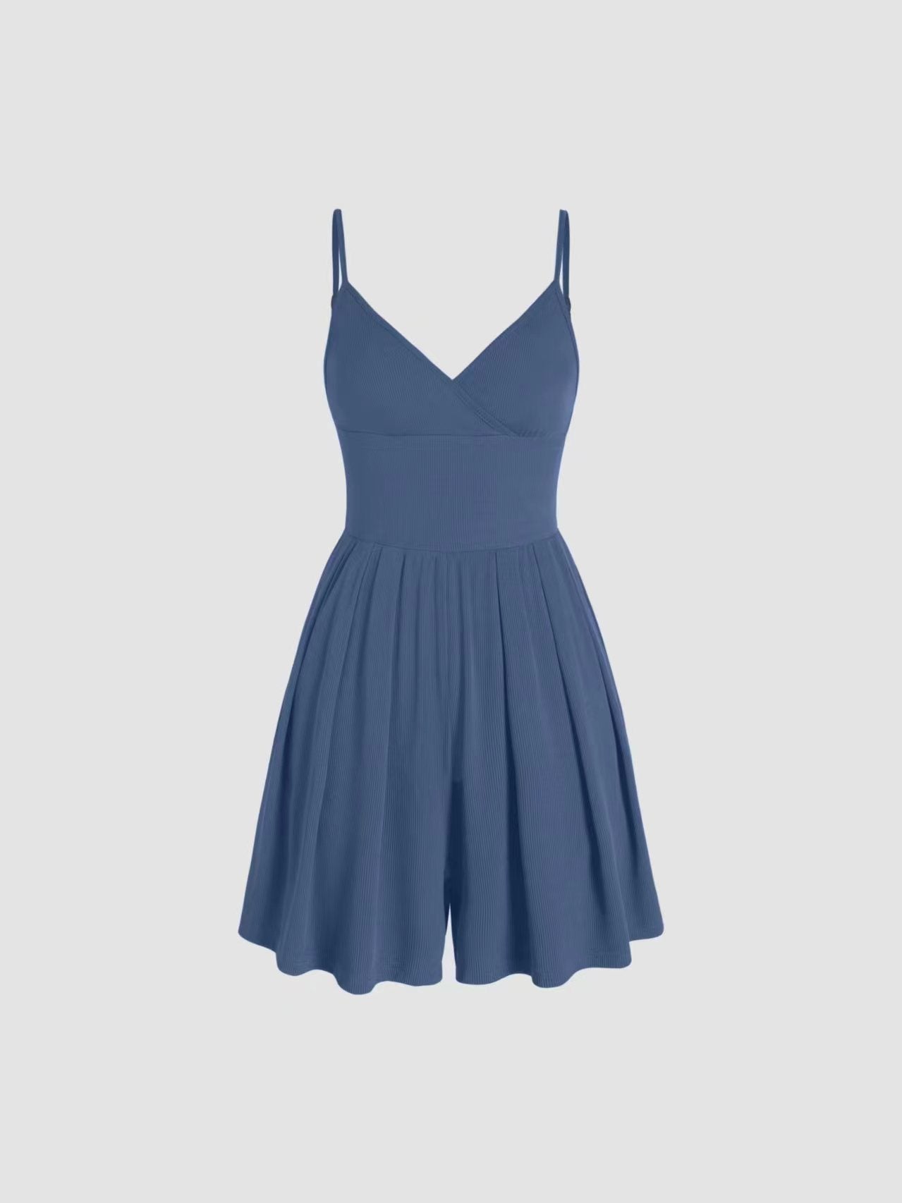☀️Summer Essential-Limited Time Low Price💕Women's Casual Adjustable  Plain Backless Wrap Cami Romper