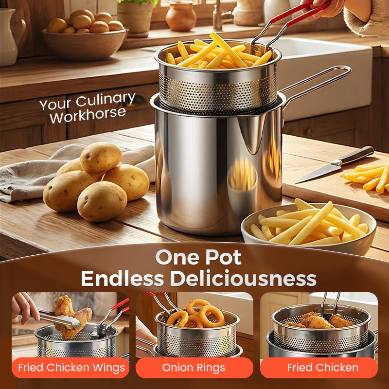 🎁2026 New Arrivals 50% OFF💥R304 Stainless Steel Multifuntional Fryer