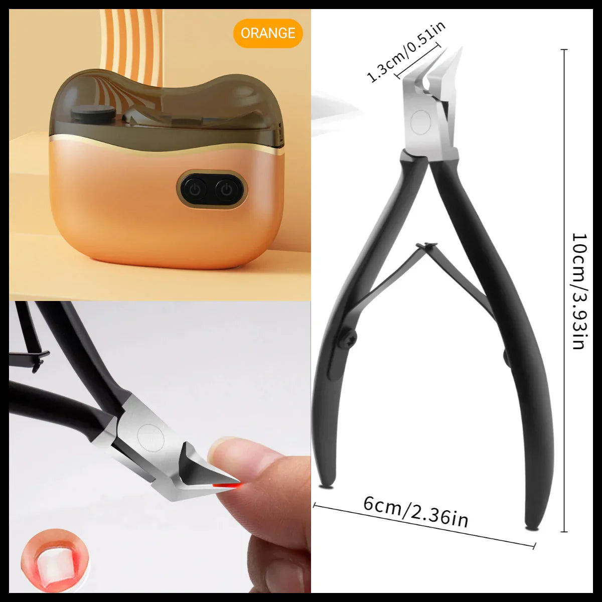 🔥 LAST DAY PROMOTION - 60%OFF 🔥💅2-in-1 Electric Nail Clipper & Polisher