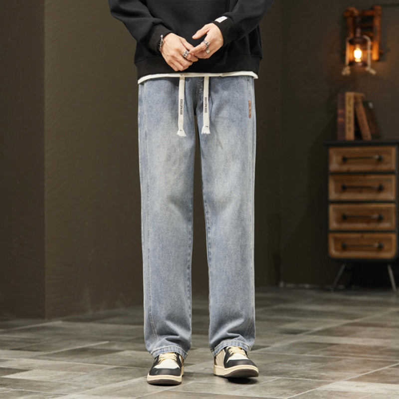 ⏳Time-Limited Special⏰Men's Loose Fit Straight Jeans – Lightweight, Breathable & Versatile – Cool Summer Comfort 🏃‍♂️