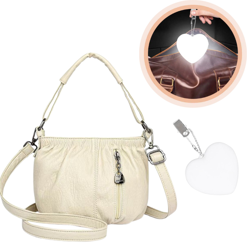 🎀2026 New Arrival🔥Casual Pleated Bucket Soft Leather Handbag Shoulder Bag