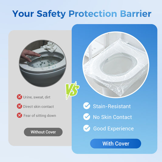 🎁2025 Hot Sale🎁- 49% OFF💥 Disposable Plastic Toilet Seat Cover - No Worry Of Public Toilet Anymore👋