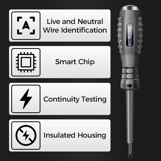 💥Hot Sale-50%OFF💥2-in-1  High Torque Strong Magnetic Screwdriver Electricity Detector