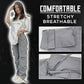 Grey cargo pants for women