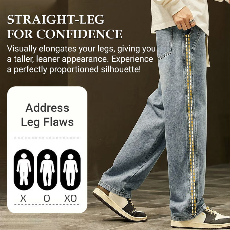 ⏳Time-Limited Special⏰Men's Loose Fit Straight Jeans – Lightweight, Breathable & Versatile – Cool Summer Comfort 🏃‍♂️