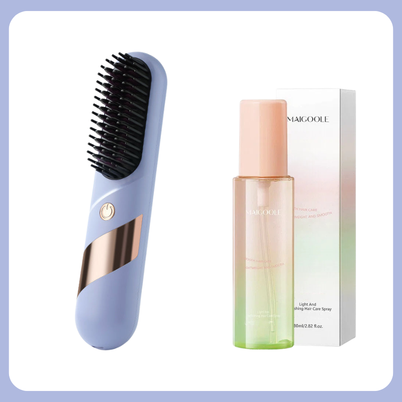 🔥Limited-time offer-Cordless Ceramic Hair Straightener Brush