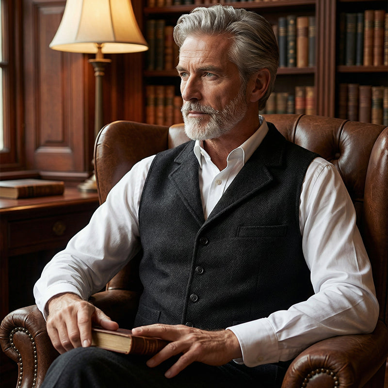 🔥Hot Sale Offers-Men's Slim Fit Casual Business Vest