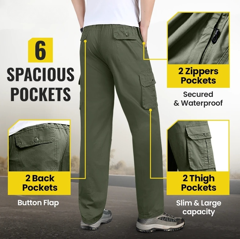 💖HOT SALE 75% OFF👖Multi-Pocket Durable Ultra Comfort Loose Fit Pants