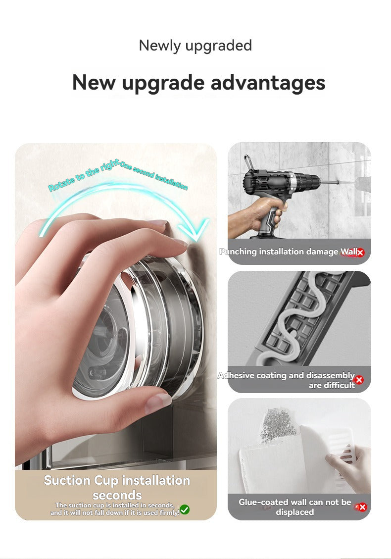 🔥Hot Sale🔥Perforated Suction Cup Spice Storage Rack（50% OFF）