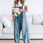🔥Limited time sale 49% OFF💕Women's Cute Casual Button Jumpsuit Ripped Denim Overalls