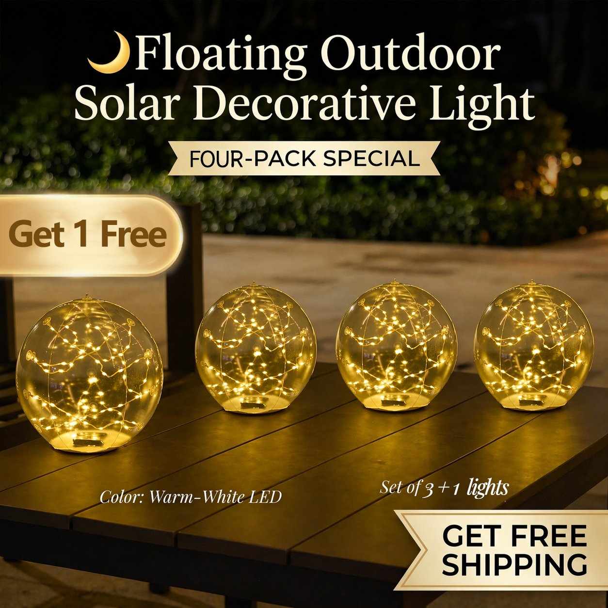 🌙Floating Outdoor Solar Decorative Light
