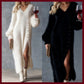 🔥New arrivals offer-Women's Elegant Side Slit Sweater Dress