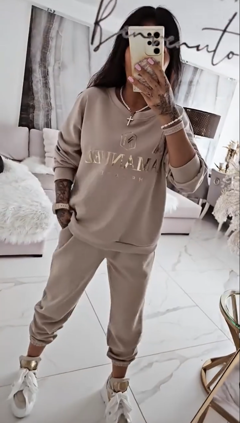 🍁🍂Women's casual set, printed top and loose pants