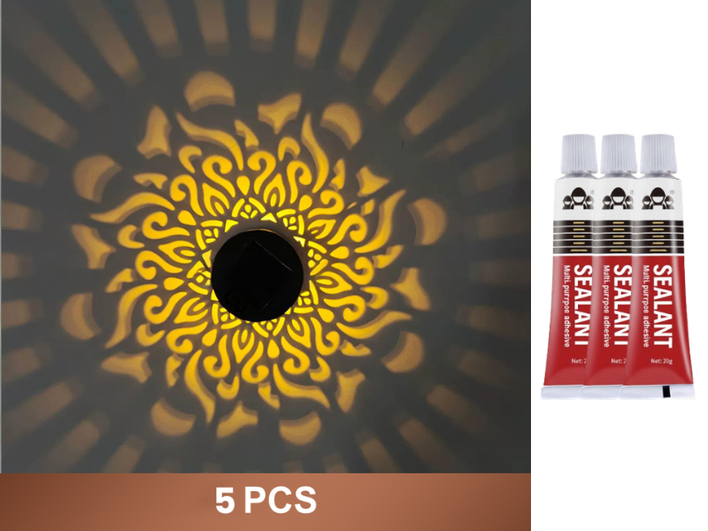 ☀️ Solar Mandala Light for Garden & Patio – 2-in-1 Floor Lamp & Wall Light – Ornamental Light Decoration with Vintage Effect – Rustproof & Durable