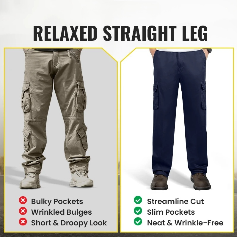 💖HOT SALE 75% OFF👖Multi-Pocket Durable Ultra Comfort Loose Fit Pants