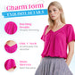 🎉Buy 2, get extra 10% off!-Women's Casual Pleated V-Neck Short-Sleeve Top