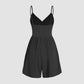 ☀️Summer Essential-Limited Time Low Price💕Women's Casual Adjustable  Plain Backless Wrap Cami Romper