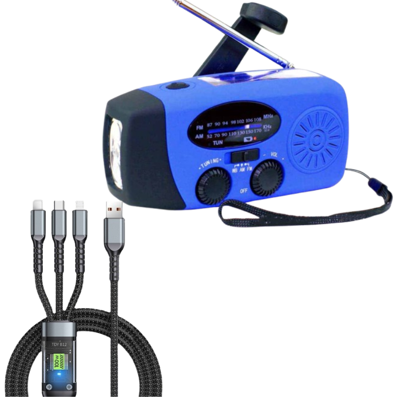 🔥2026 New Arrivals: 50% Off for Limited Time!🔥 Multifunctional Portable Solar Emergency Radio