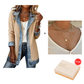 ⌛Limited-time offer-Women’s Elegant Denim Spliced Ribbed Knit Coat